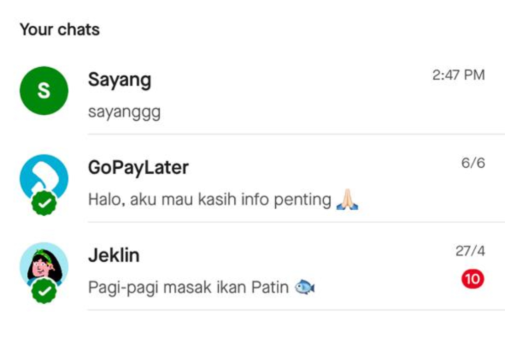  Lagi Viral, Ini Cara Chatting Melalui Aplikasi Gojek