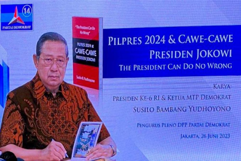  SBY Tulis Buku \'Pilpres 2024 & Cawe-cawe Presiden Jokowi\'
