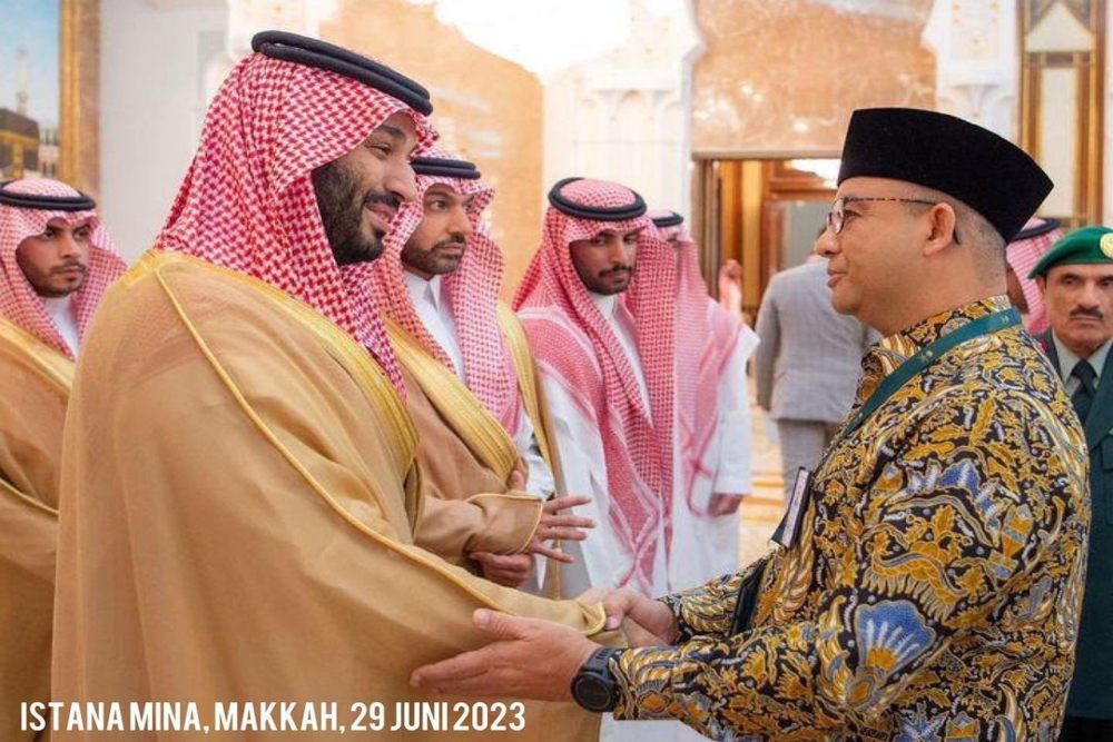  Anies Unggah Foto Bareng Putra Mahkota Saudi MBS