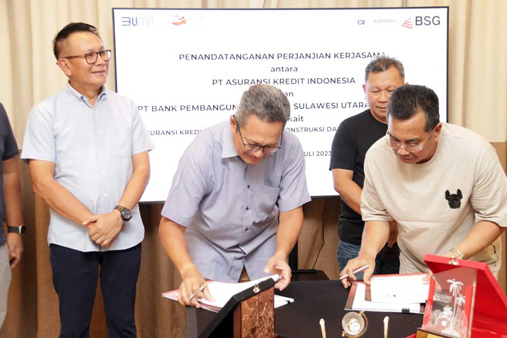  Askrindo Berkolaborasi Dengan Bank SulutGo Terkait Asuransi Kredit Konstruksi dan Non Konstruksi