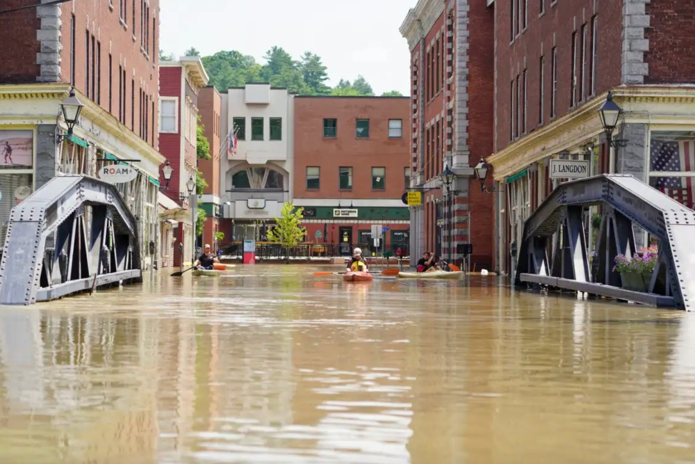  Bendungan Wrightsville Nyaris Meluap, Banjir di Vermont AS Terancam Makin Parah