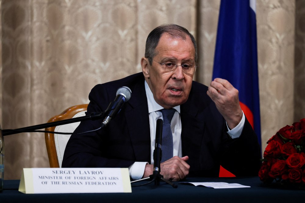  Lavrov: Perang Ukraina Berlanjut sampai AS dan Sekutunya Kalahkan Moskow