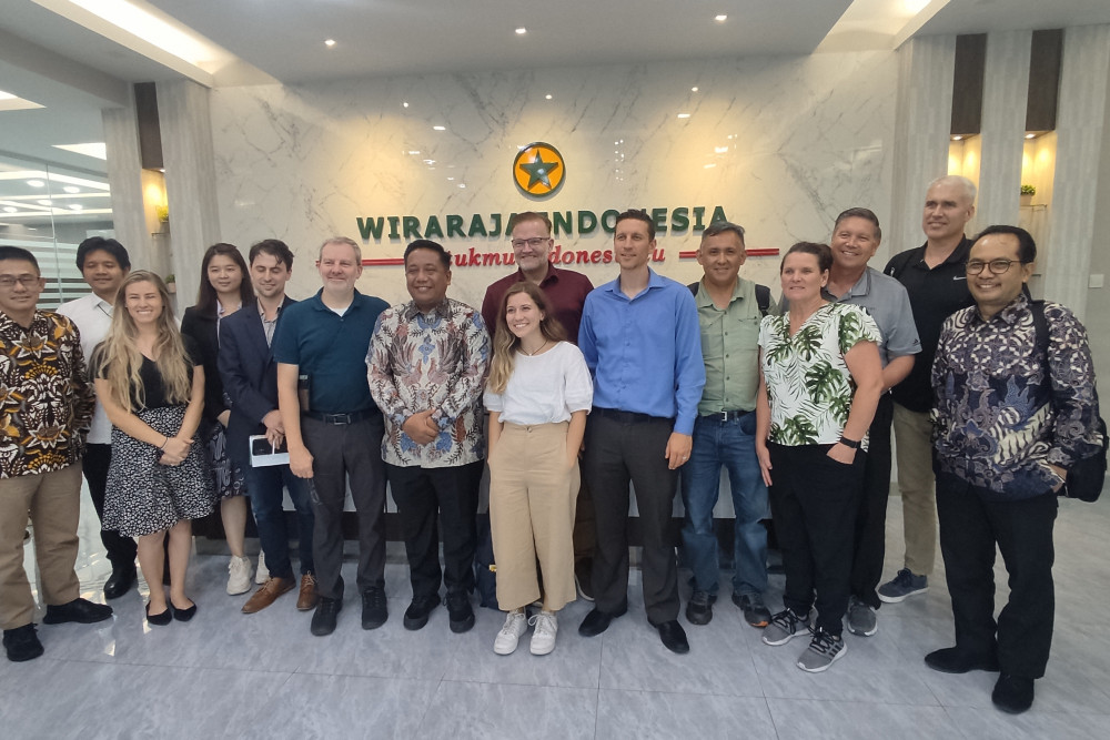 Kunjungan rombongan delegasi pengusaha dari Utah, Amerika ke KI Wiraraja di Batam./Bisnis-Rifki S.