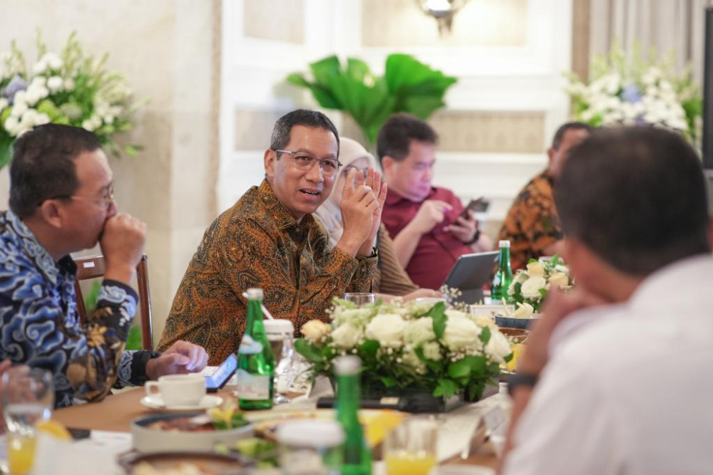  Perkuat Ekonomi Jakarta, Heru Budi Audiensi Terbatas Sejumlah Pengusaha