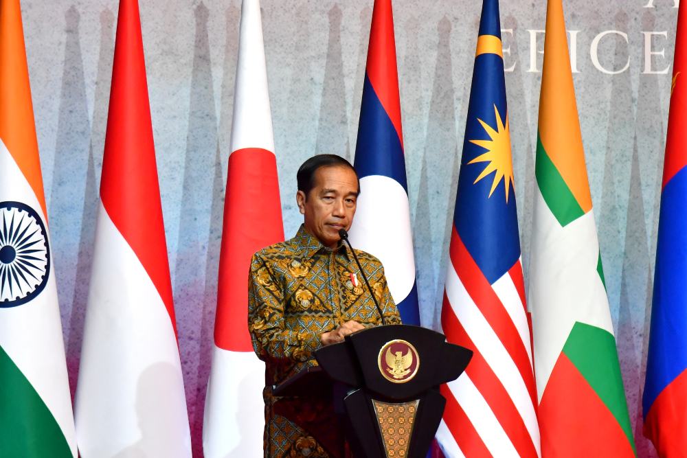  Jokowi Sambut Para Menlu, Tekankan Asean Tidak Boleh Jadi Ajang Persaingan