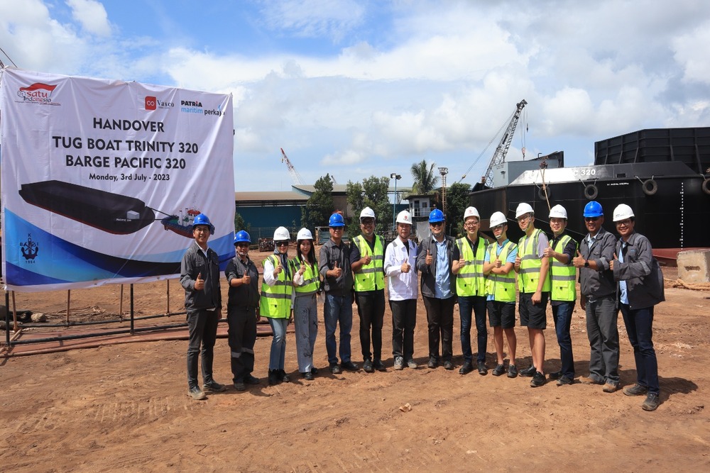  Vasco Ocean Lines Serah Terima Kapal Tug Boat & Barge di Batam