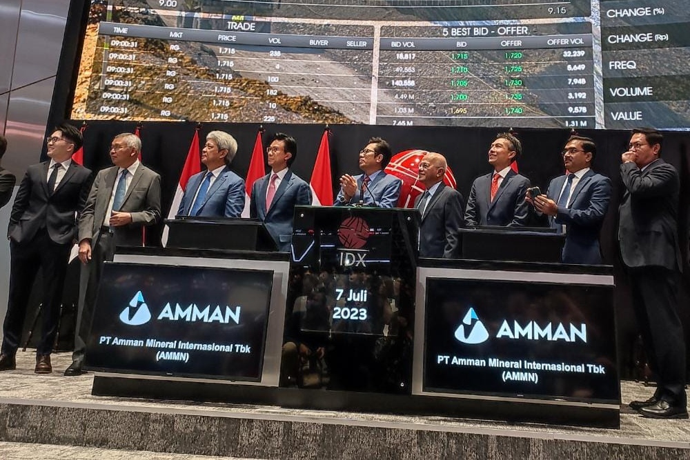  Baru IPO, Amman Mineral (AMMN) jadi Emiten Terbesar ke-7 di Bursa