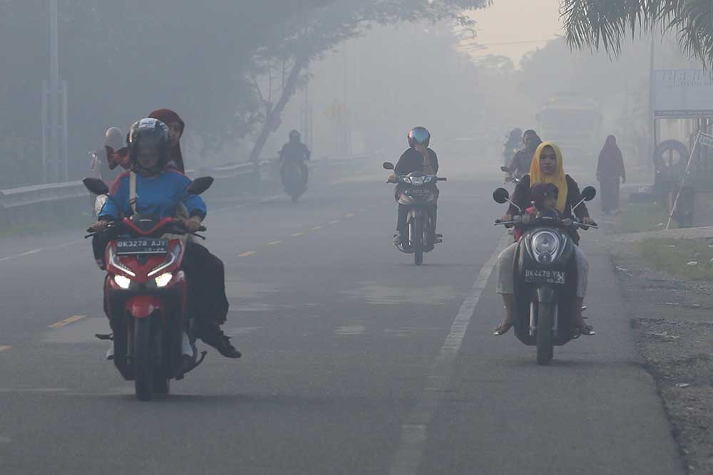  Kabut Asap Selimuti Aceh Akibat Kebakaran Lahan