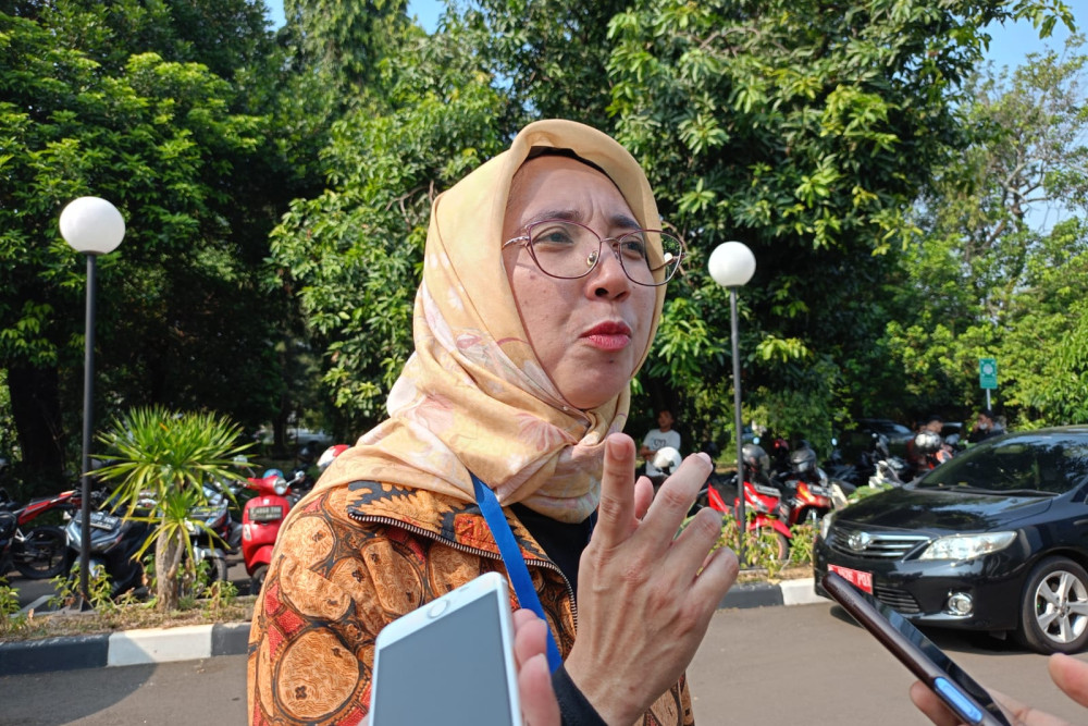 Jokowi Resmikan Sodetan Ciliwung, 6 Tahun Mangkrak Terkendala Pembebasan Lahan. Plt Kepala Dinas Sumber Daya Air DKI Jakarta Ika Agustin Ningrum  / Bisnis - Nabil Syarifudin
