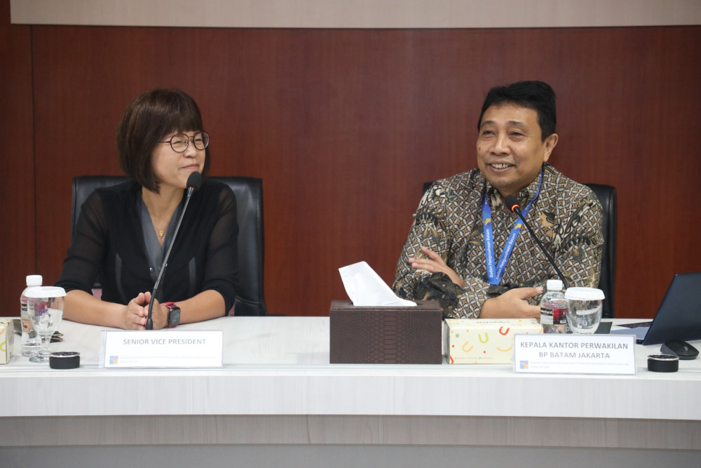 Bizlink bertandang ke Badan Pengusahaan (BP) Batam untuk mencari informasi mengenai perizinan dan persyaratan yang diperlukan untuk menanamkan modalnya di Batam, Jumat (4/8/2023).