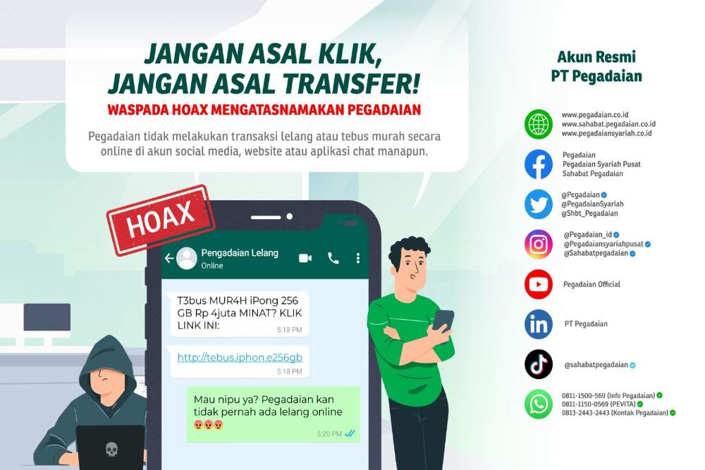  Jangan Asal Transfer! Pegadaian Imbau Masyarakat Untuk Hati-hati