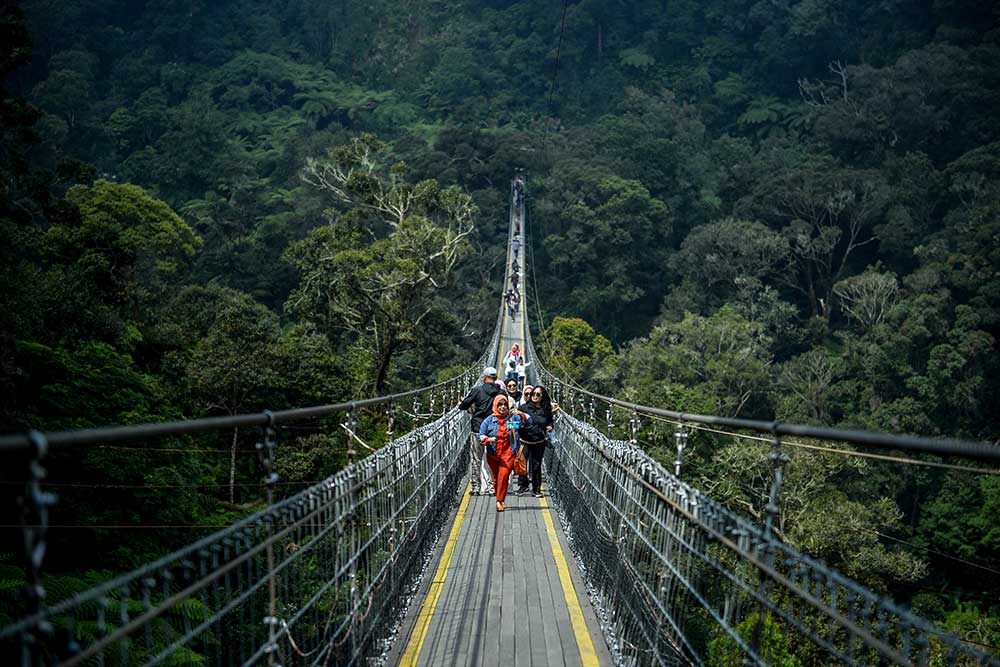  Jembatan Gantung Rengganis di Bandung Menjadi Jembatan Terpanjang di Asia Tenggara