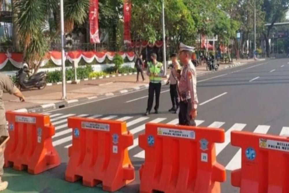  Demo Buruh, Situasi Terkini di Patung Kuda hingga Thamrin Terpantau Lengang