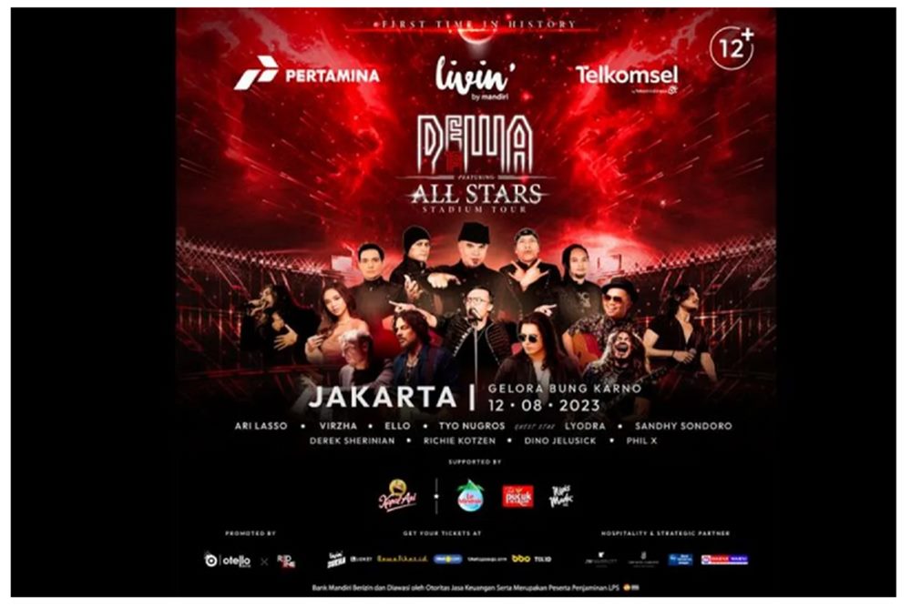  Konser Dewa Featuring ALL STARS  STADIUM TOUR 2023, Penonton Mulai Padati GBK