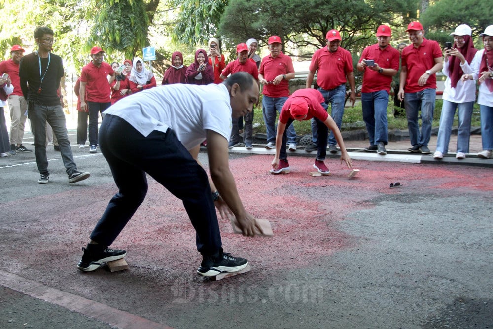  Kemeriahan Lomba Karyawan PLN di Makassar