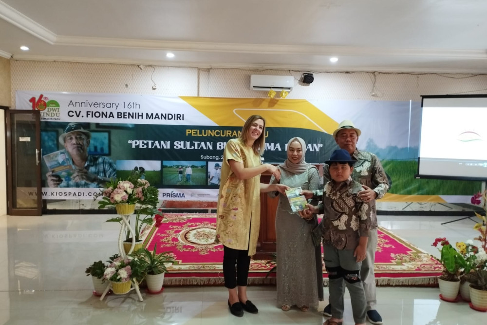 Launching buku semi-biografi bertajuk untuk Petani Sultan Bukan Cuma Impian, Selasa (22/8/2023).