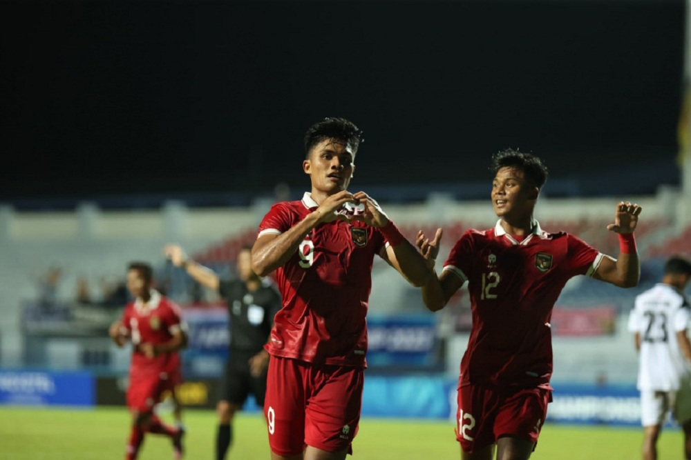 Timnas U-23 Indonesia vs Thailand di semifinal Piala AFF U-23 2023/PSSI.