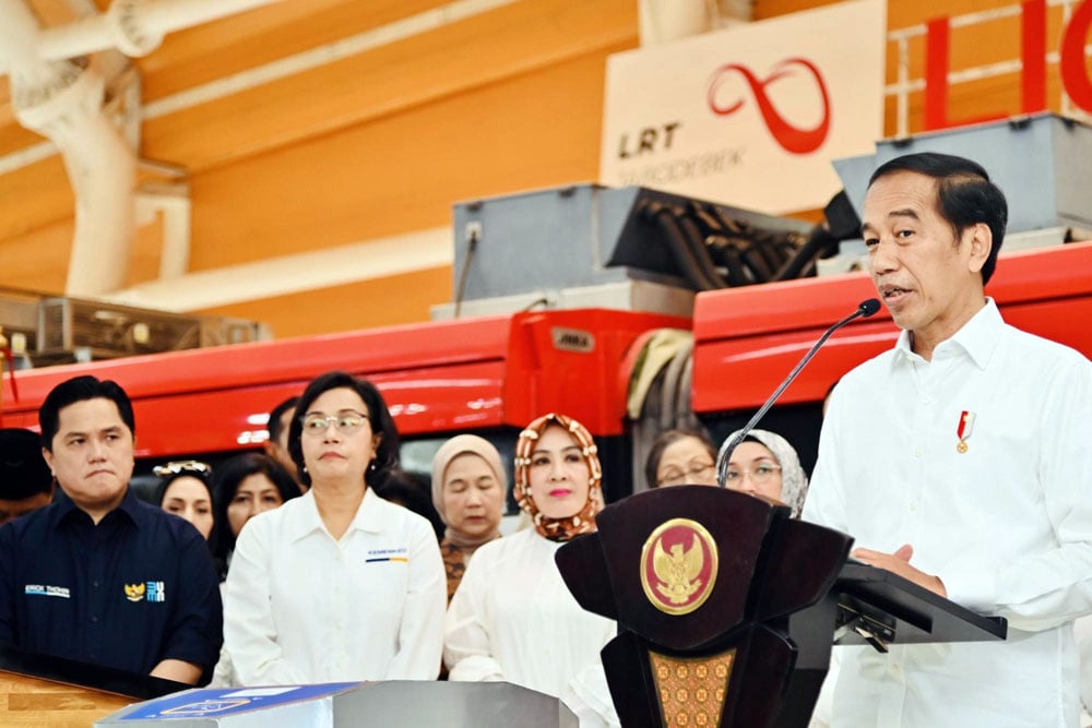  Presiden Jokowi Resmikan LRT Jabodebek di Stasiun LRT Dukuh Atas