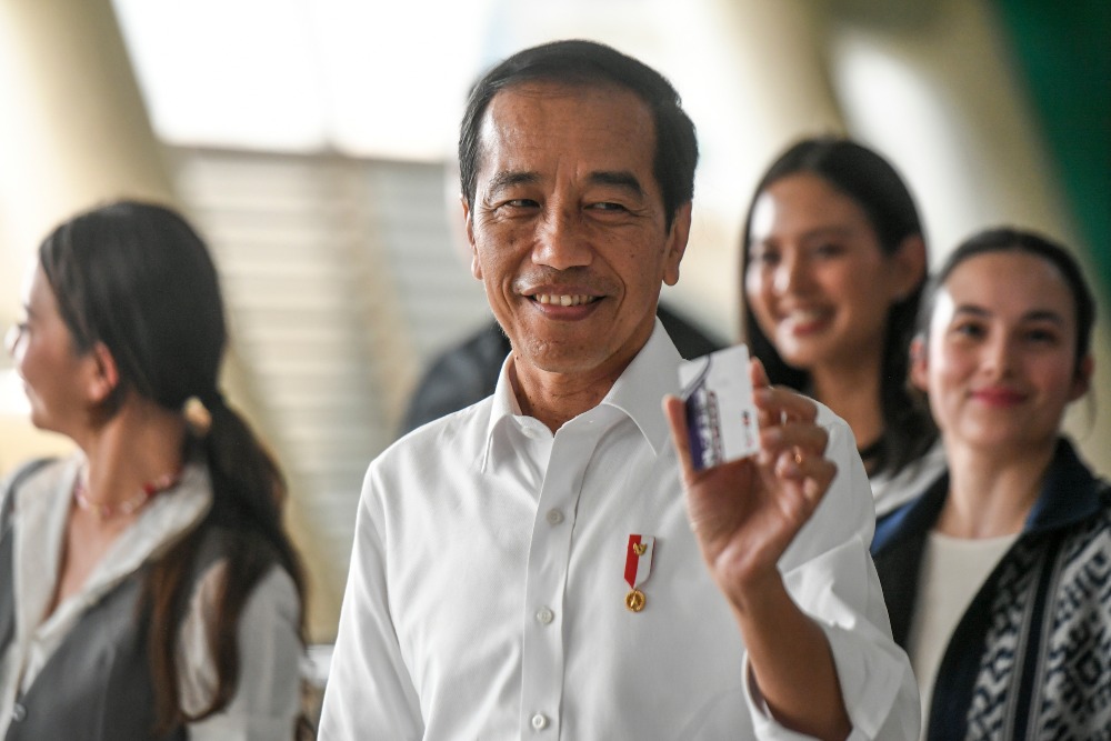  Jokowi Guyon di Rakernas HIPMI: Ini Himpunan Menteri Indonesia