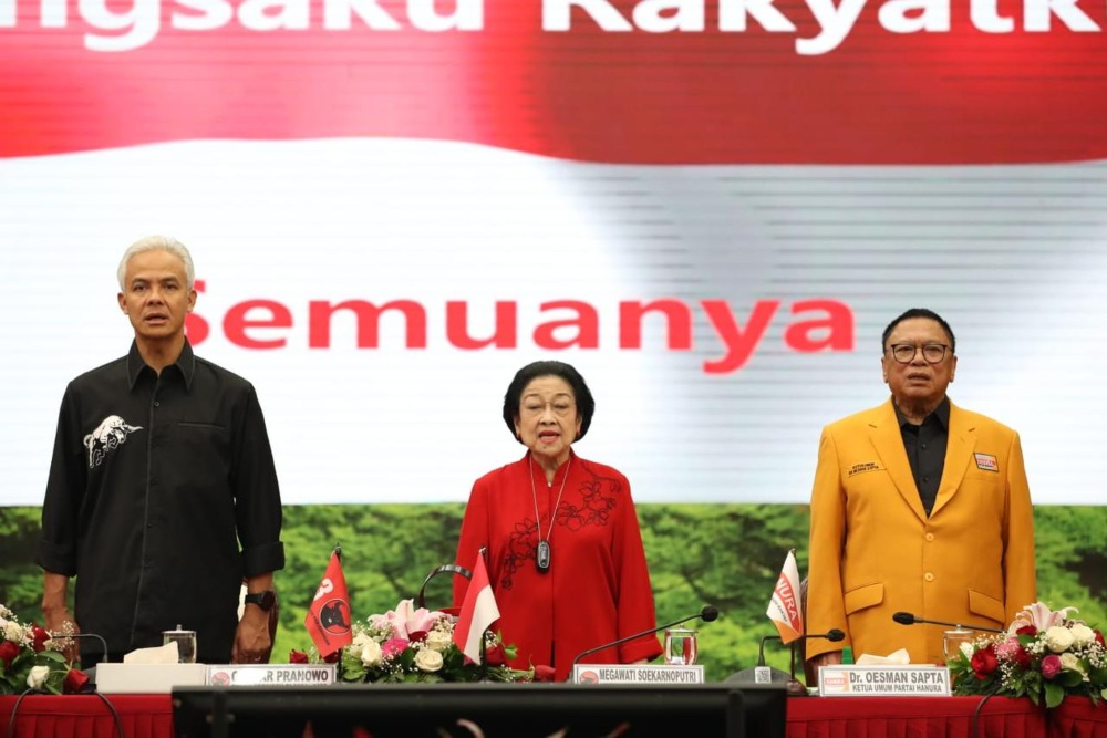  Megawati, Hary Tanoe, Mardiono, dan Oso Rapat Siang Ini di Markas PDIP, Bahas Apa?
