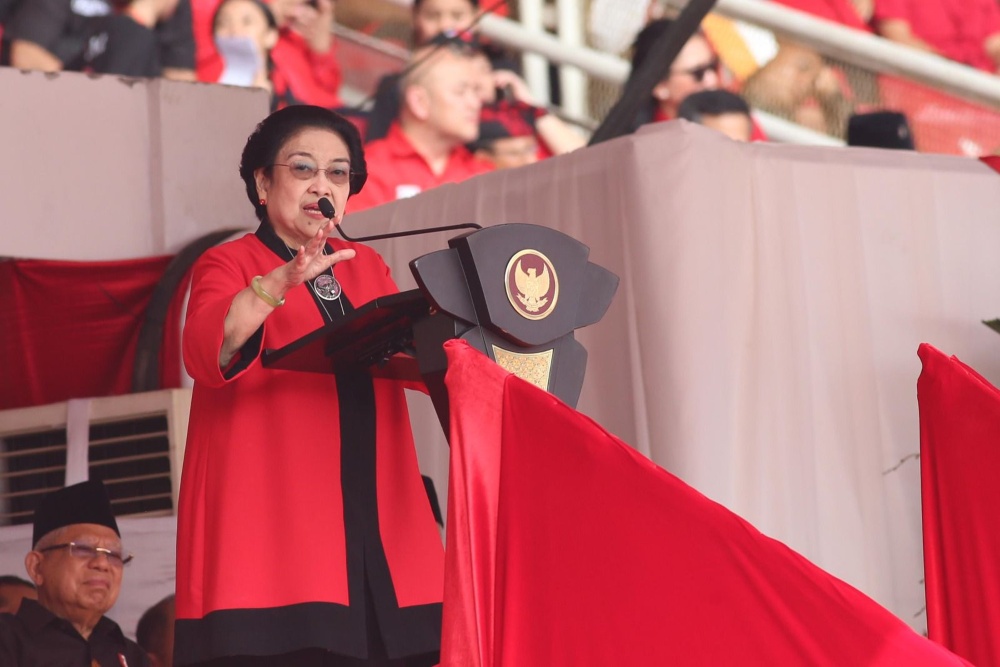 Ketua Umum PDI Perjuangan (PDIP) Megawati Soekarnoputri, Sabtu (24/6/2023), mengaku tak habis pikir karena masih banyak masyarakat Indonesia yang memilih pemimpin hanya dari tampang./Dok. PDIP