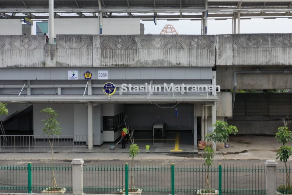 Penampakan kondisi Stasiun Matraman, Jakarta yang akan segera dioperasikan untuk mendukung Stasiun Manggarai setelah adanya switch over atau SO 5 - Dok. PT Kereta Commuter Indonesia.