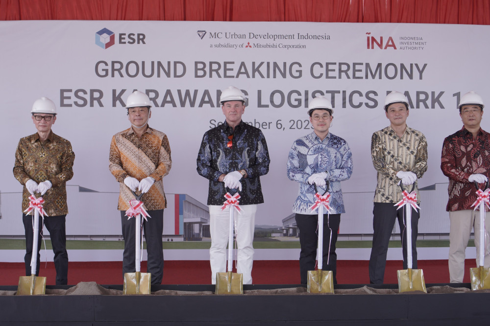 ESR Group Limited (ESR Group Ltd) memulai konstruksi ESR Karawang Logistics Park 1 di Kawasan Industri Surya Cipta, entitas Grup SSIA.