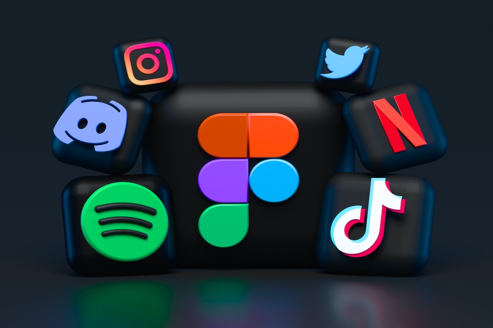 Logo TikTok, Spotify, Twitter, dan Instagram/unsplash