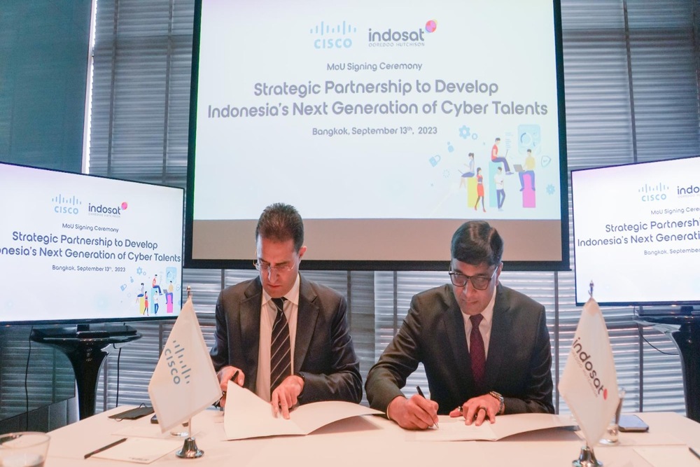  Indosat dan Cisco Berkolaborasi Latih 200.000 Orang Terkait Keamanan Siber