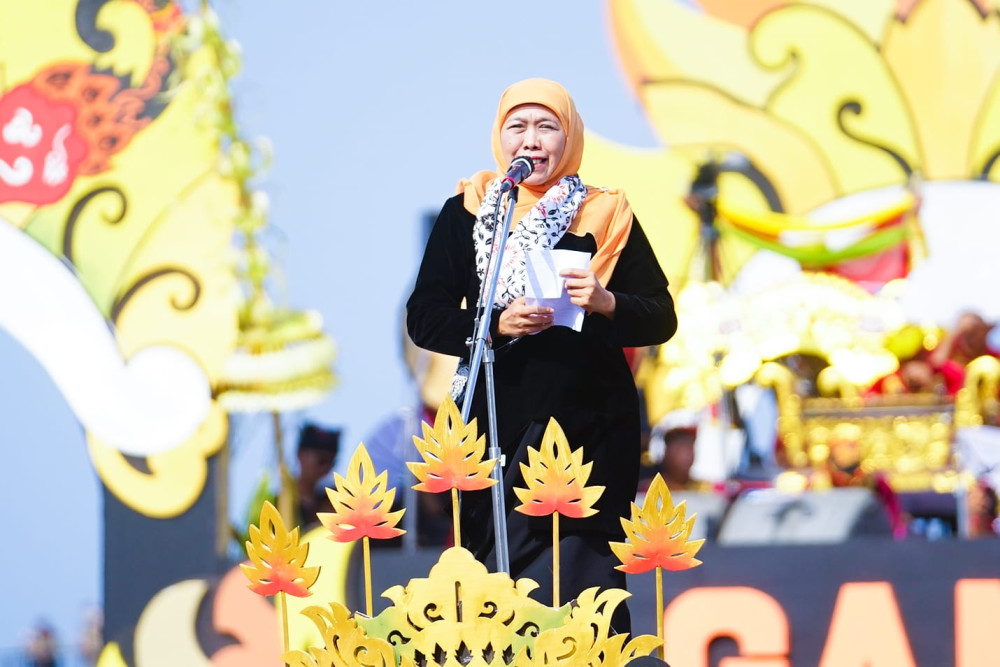  Gubernur Khofifah Hadiri Festival Gandrung Sewu 2023