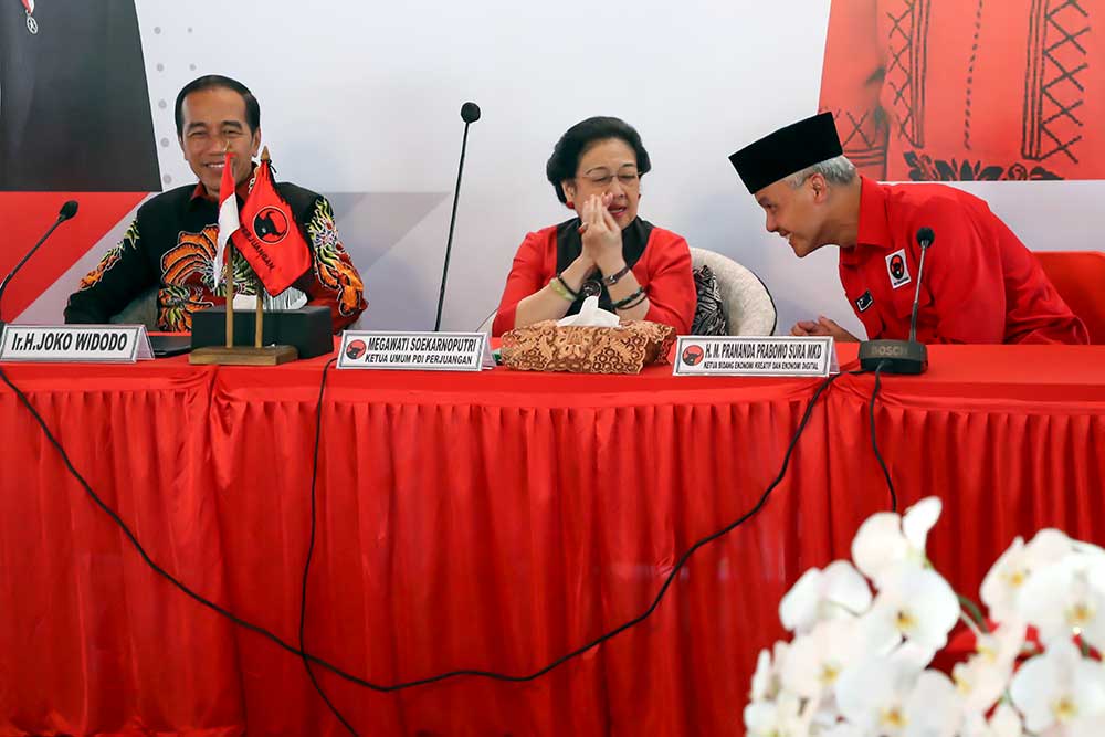  Jokowi dan Megawati Akan Pidato di Rakernas IV PDIP