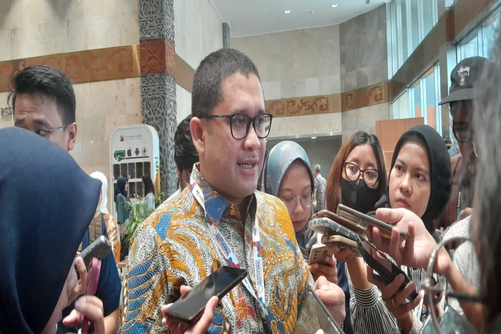 Kepala Badan Kebijakan Fiskal (BKF) Kemenkeu Febrio Nathan Kacaribu saat ditemui di JCC Senayan, Rabu (20/9/2023)/Bisnis-Lukman Nur Hakim
