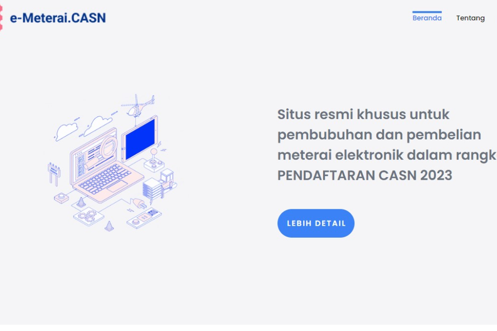  Link Khusus Pembelian dan Pembubuhan E-Meterai untuk Dokumen CPNS 2023