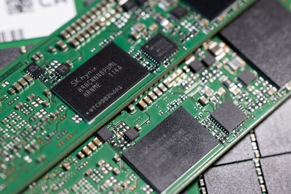 Chip semikonduktor buatan SK Hynix./Bloomberg