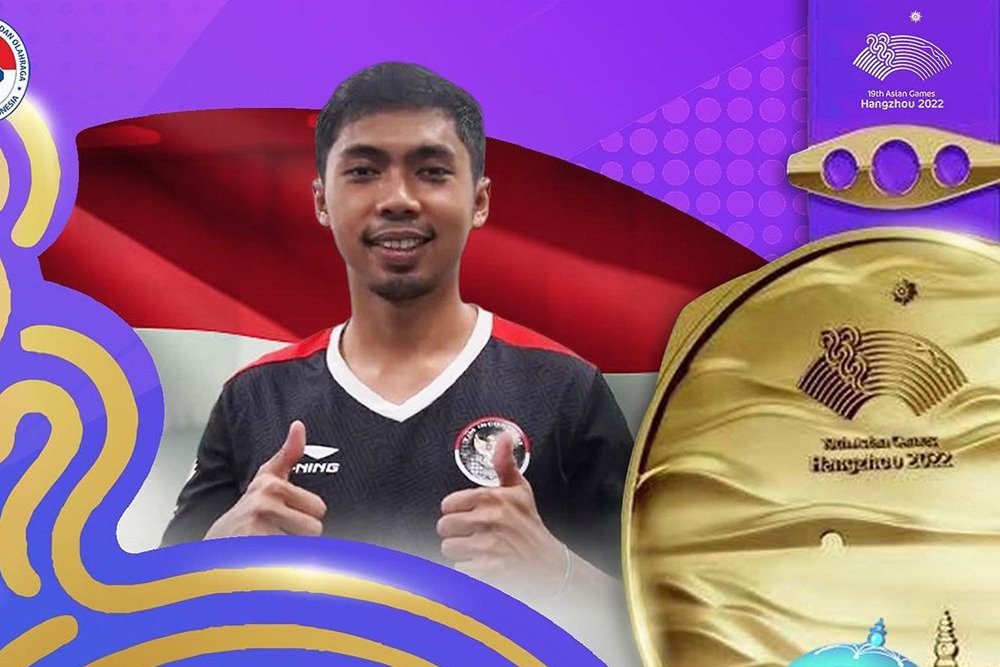 Petembak Indonesia, Muhammad Sejahtera Dwi Putra meraih medali emas Asian Games 2023/Instagram Kemenpora