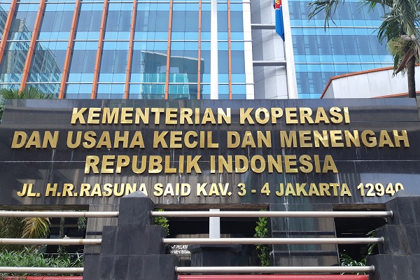 Gedung Kementerian Koperasi dan Usaha Kecil dan Menengah RI di Jakarta. -Bisnis.com/Samdysara Saragih