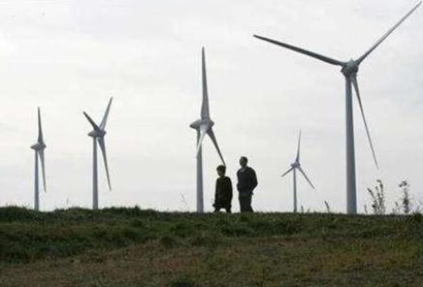 Ilustrasi pembangkit listrik tenaga angin/Reuters