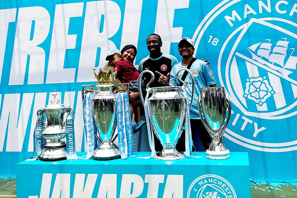  Tur Trofi Treble Manchester City di Indonesia