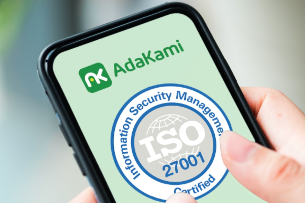 Ilustrasi Pinjol AdaKami mendapat sertifikat ISO 27001: 2023 soal keamanan data./ AdaKami.com