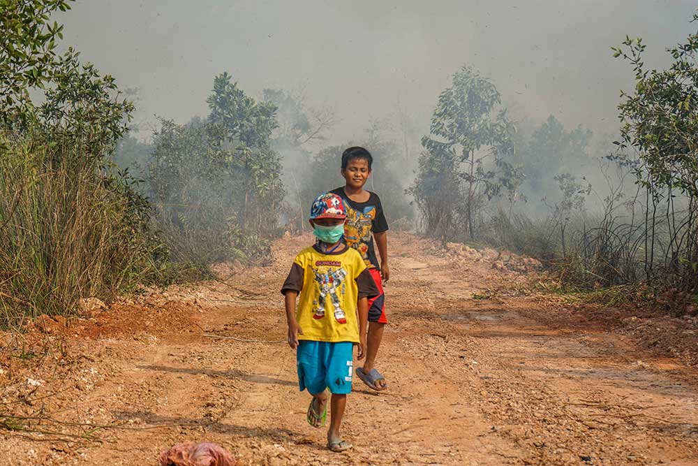  Karhutla Yang Semakin Meluas di Kalimantan Selatan Kini Mulai Mengancam Permukiman Warga