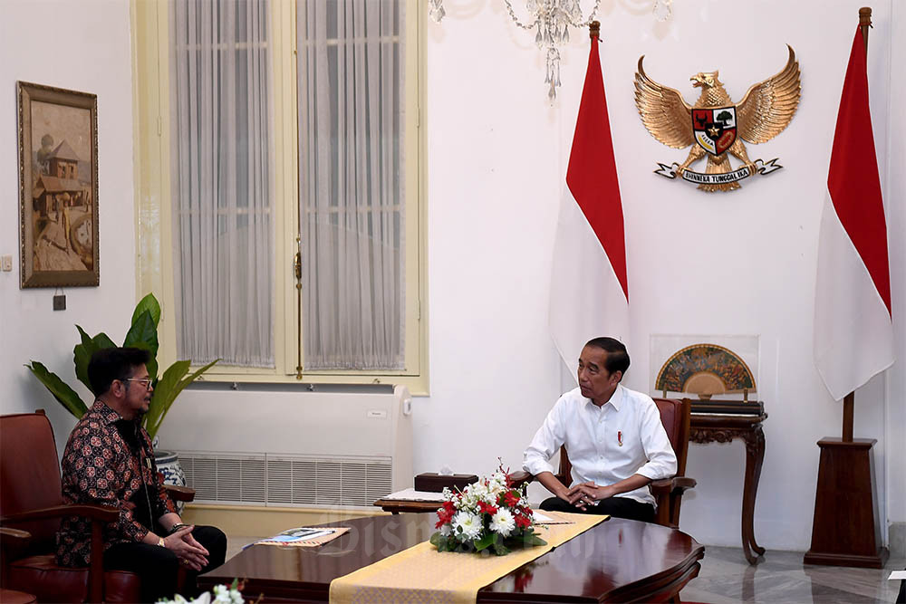  Presiden Jokowi Menerima Syahrul Yasin Limpo