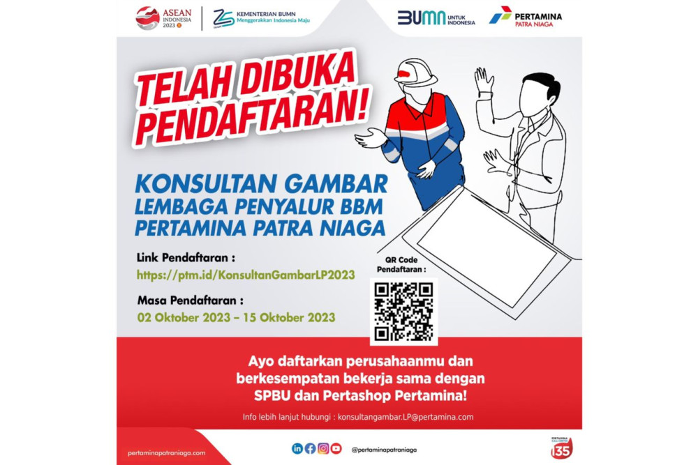  Pertamina Membuka Pendaftaran Konsultan Gambar Lembaga Penyalur BBM