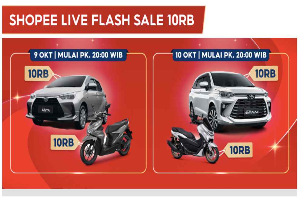 Jadwal promo Shopee 10.10/Shopee