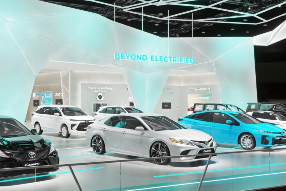 Booth Toyota di GIIAS 2022 yang akan diselenggarakan pada 11 Agustus sampai dengan 21 Agustus 2022 - Dok. PT Toyota Astra Motor (TAM).