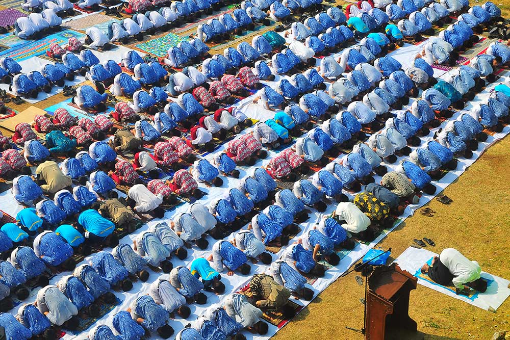  Siswa di Kudus Gelar Shalat Istisqa Untuk Minta Hujan
