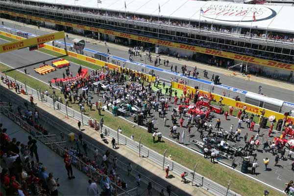 Suasana menjelang start balapan Formula 1 /JIBI-Arif Budisusilo