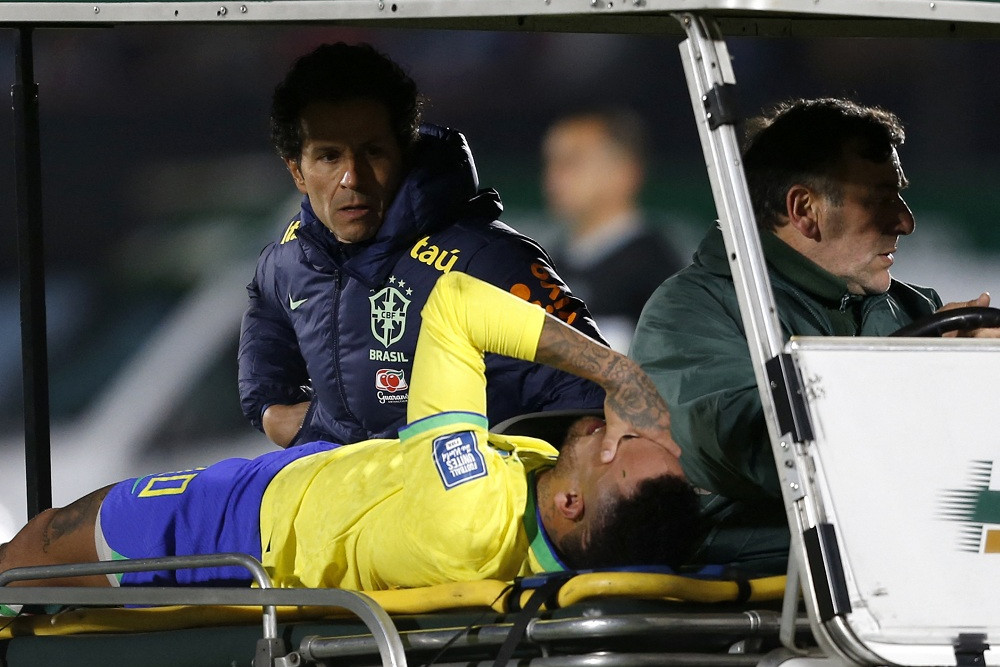  Kualifikasi Piala Dunia 2026: Neymar Cedera, Timnas Brasil Tumbang dari Uruguay