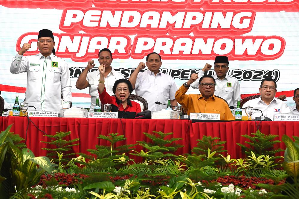  Kata Spesial Megawati dan Ganjar pada Sandiaga Uno saat Deklarasi Cawapres Mahfud