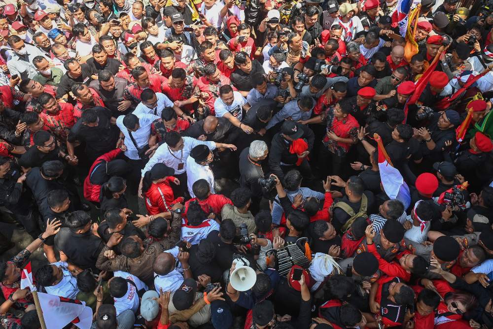  Peristiwa Menarik saat Anies-Ganjar Mendaftar Pilpres 2024 di KPU