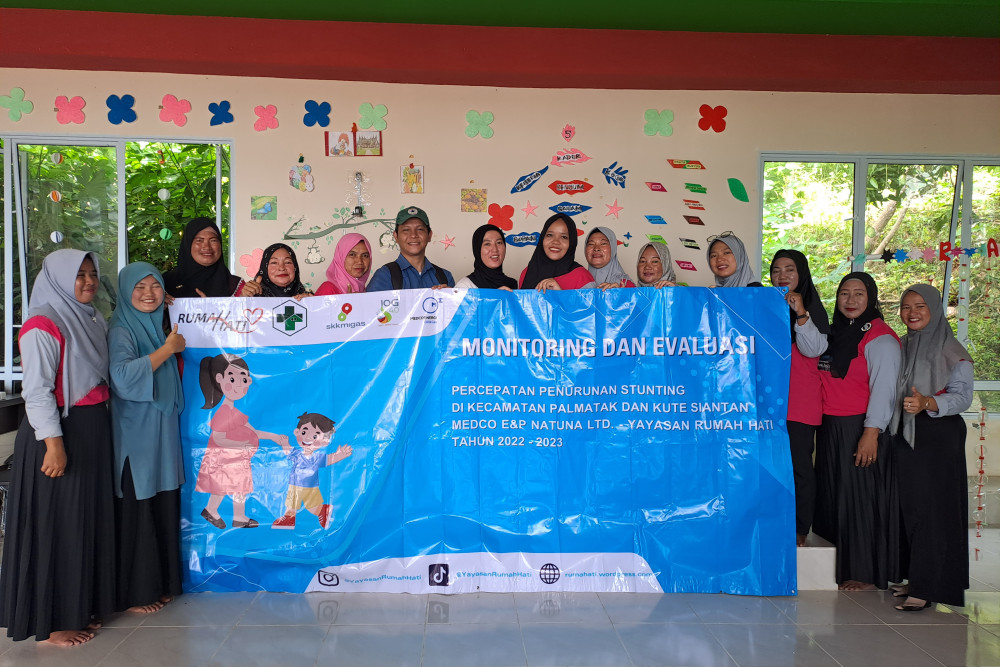 Medco E&P bermitra dengan Yayasan Rumah Hati (YRH), kedua belah pihak berupaya meningkatkan kompetensi kader posyandu, mengedukasi tentang gizi tambahan dan beragam program lain untuk menurunkan angka stunting di wilayah perbatasan Indonesia tersebut.